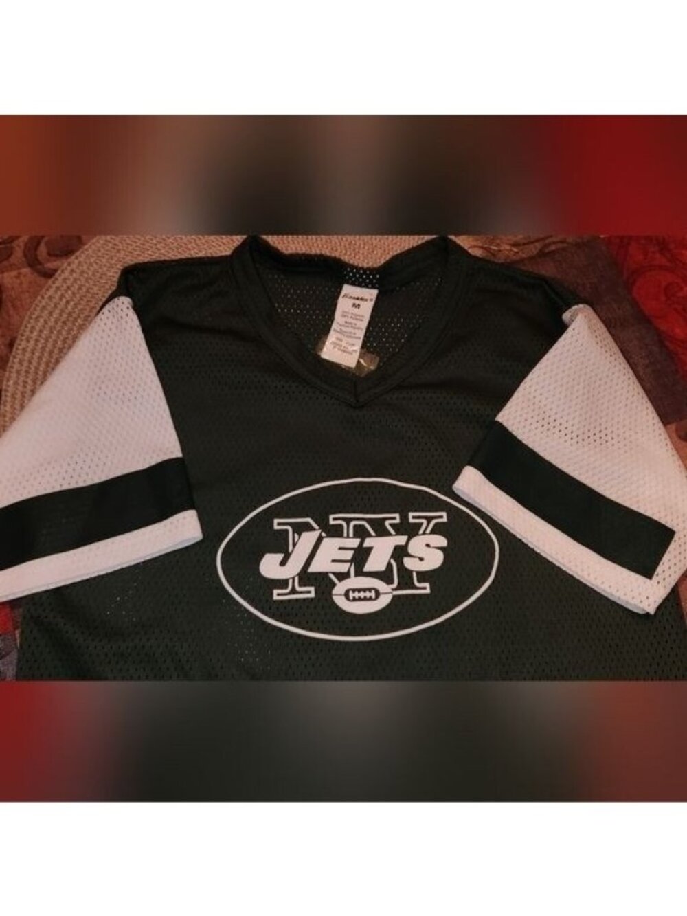 vintage FRANKLIN brand NEW YORK JETS mesh jersey YOUTH MEDIUM